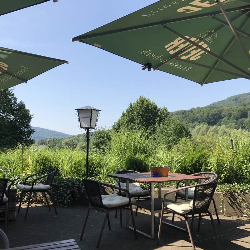 Die Terrasse der Klostermühle